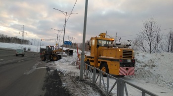 С начала года с территории городского округа вывезено более 400 тысяч кубометров снега